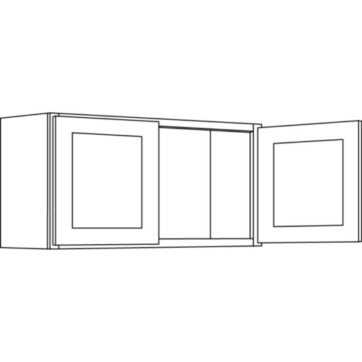 LUXOR MISTY GREY - WALL CABINET L03-3915