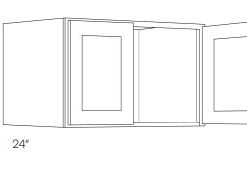 LUXOR WHITE - WALL CABINET L10-3912X24