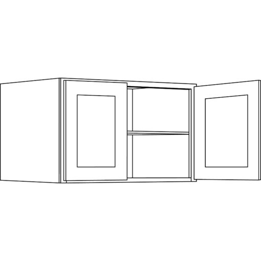 LUXOR WHITE - WALL CABINET L10-3918X24