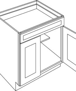 LUXOR MISTY GREY 5 PIECE DF - BASE CABINET, HANDICAP L03-B24-HA-5P