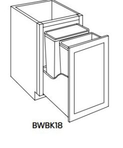 LUXOR HARVEST - BASE WASTEBASKET CABINET FULL HEIGHT L05-BWBK18-FH