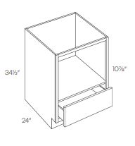 LUXOR ESPRESSO - 5 PIECE DF - MICROWAVE BASE CABINET L11-MCB30-5P