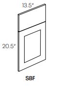 LUXOR SMOKY GREY - SAMPLE BASE FRONT WITH 5 PIECE DF L02-SBF13.5-5P