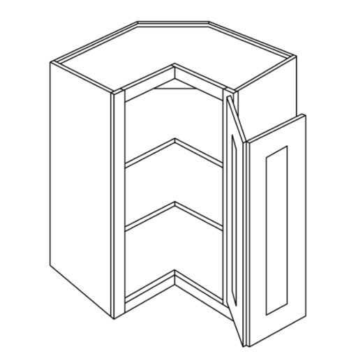 LUXOR  WHITE - SQUARE CORNER WALL CABINET L03-WSQ2430
