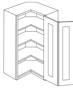 LUXOR  WHITE - SQUARE CORNER WALL CABINET L10-WSQ2442