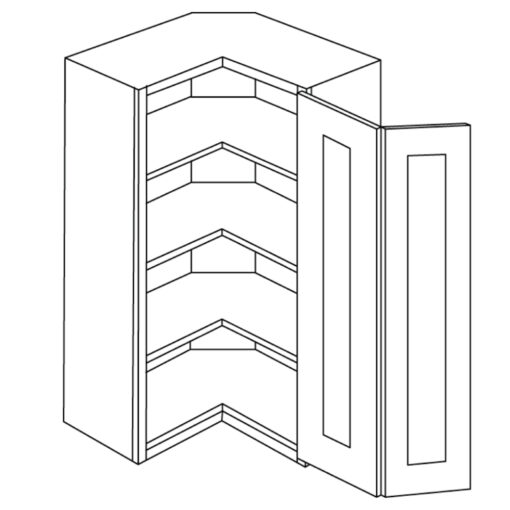 LUXOR  WHITE - SQUARE CORNER WALL CABINET L02-WSQ2442