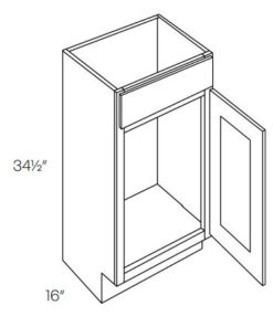 LUXOR WHITE - VANITY BASE CABINET L10-V1816L