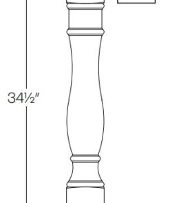 ELEGANT WHITE ROMAN POST 5 POST5-R