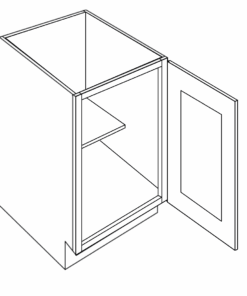 LUXOR SMOKY GREY - BASE CABINET, FULL HEIGHT L02-B12R-FH