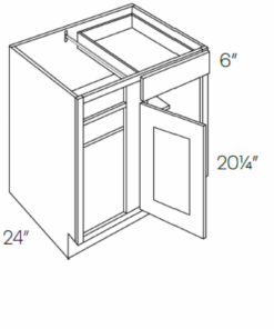 LUXOR HARVEST - BLIND BASE CABINET, HANDICAP L05-BLB36/39L-HA
