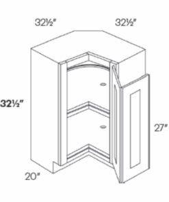 LUXOR HARVEST - SQUARE CORNER BASE CABINET, CAROUSEL, HANDICAP L05-CAR36L-HA