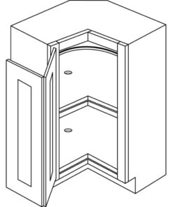 ELEGANT STONE - SQUARE CORNER BASE CABINET, W/ LAZY SUSAN LS36L