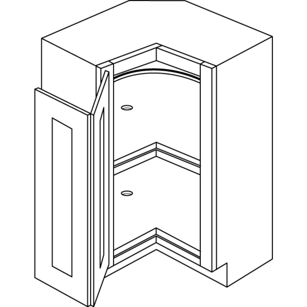 ELEGANT STONE - SQUARE CORNER BASE CABINET, W/ LAZY SUSAN LS36L