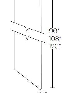 LUXOR HARVEST - REFRIGERATOR END PANEL-10 FOOT L05-UREP24-10