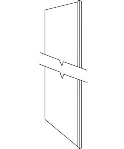 ELEGANT STONE - REFRIGERATOR END PANEL ASSEMBLED REP196-A