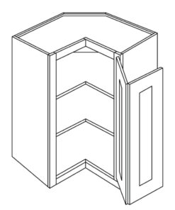 LUXOR  WHITE - SQUARE CORNER WALL CABINET L11-WSQ2430